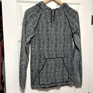 Hoody. Grayish Blue and Black